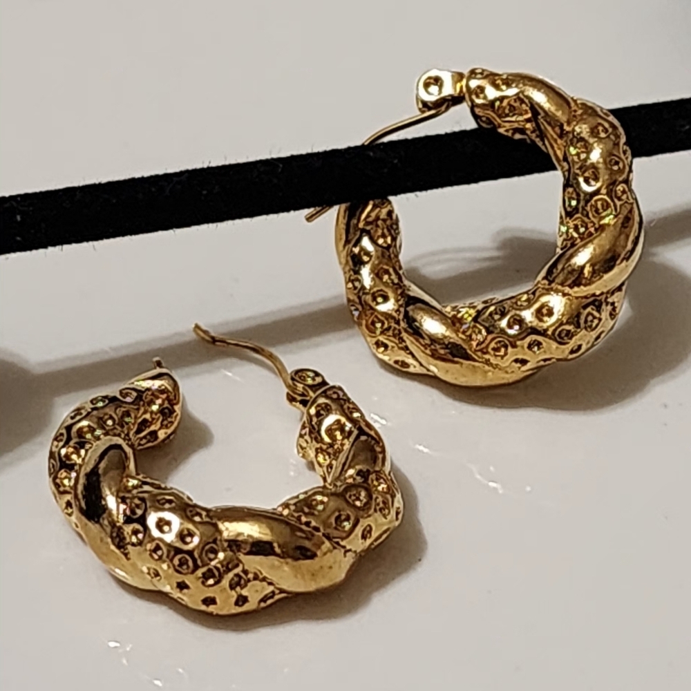 18k Gold Plated Stainless Steel Earrings